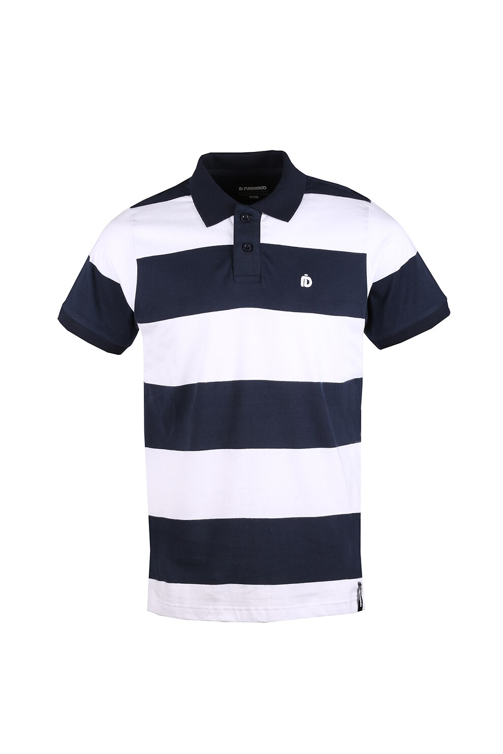 Fundango, Tricou polo regular fit Incognito 1, albastru inchis/alb