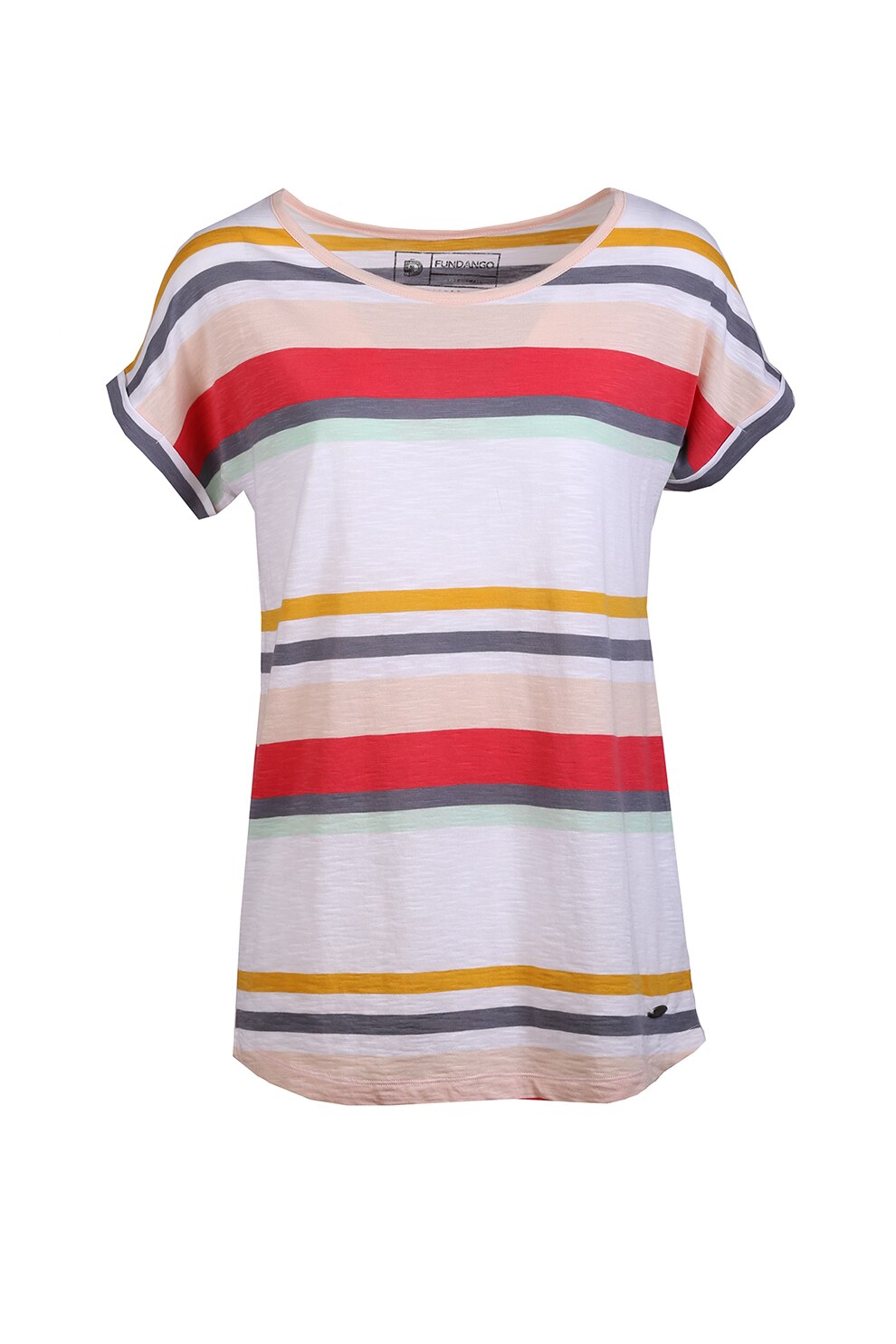 Fundango, Tricou din amestec de bumbac cu imprimeu Lelia, Multicolora