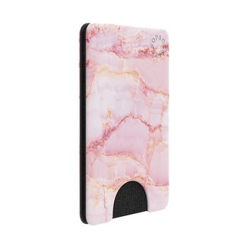 Portofel universal de telefon Popsockets, pentru carduri, multicolor, PopWallet Pink Marble Portofel universal de telefon Popsockets, pentru carduri, multicolor, PopWallet Pink Marble
