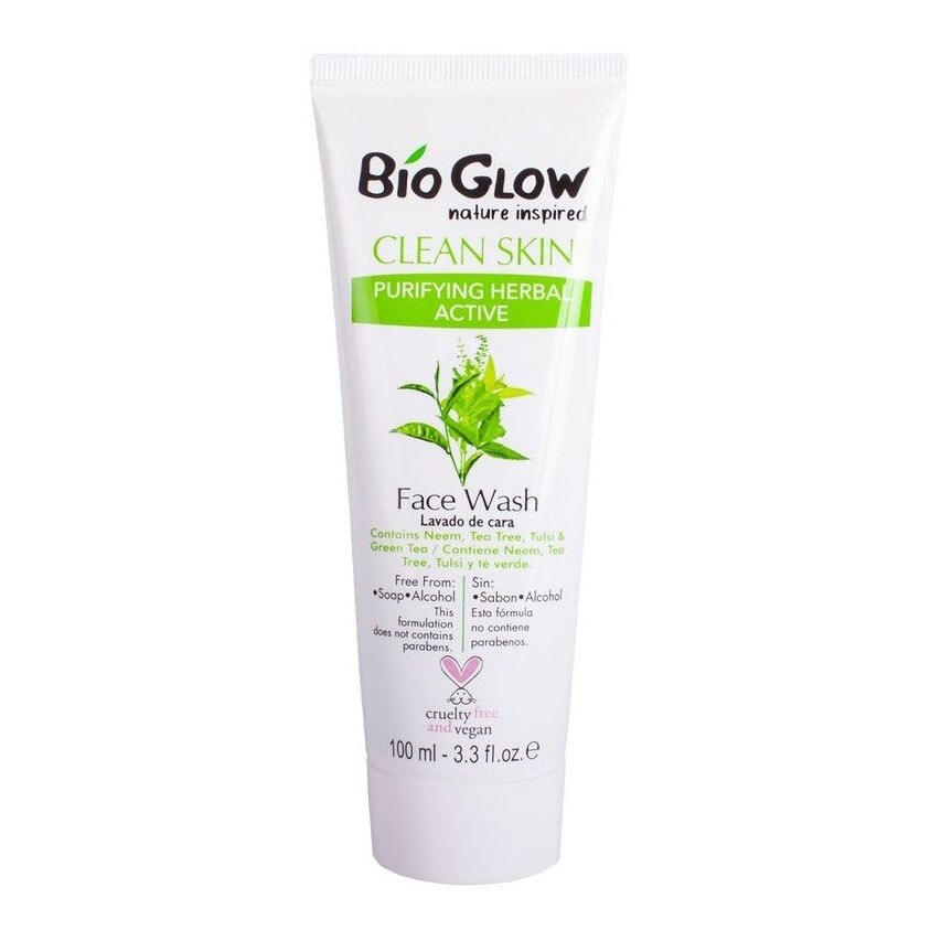 Gel de curatare facial Bio Glow cu extract natural din arbore de ceai verde, 100 ml