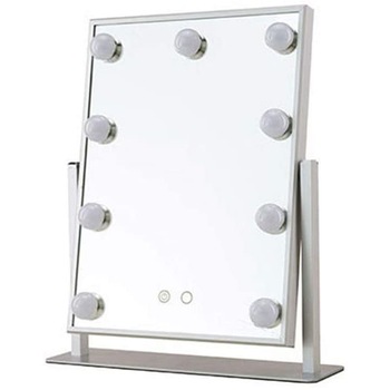 Oglinda machiaj cu suport, luminata cu 9 LED-uri luminoase, modul 3 culori, intensificator lumina, 30 cm , Doty Oglinda machiaj cu suport, luminata cu 9 LED-uri luminoase, modul 3 culori, intensificator lumina, 30 cm , Doty