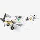 Macheta aeromodele de construit Zvezda Messerschmitt Bf 109 F-4 1:48 ZVEZ 4806