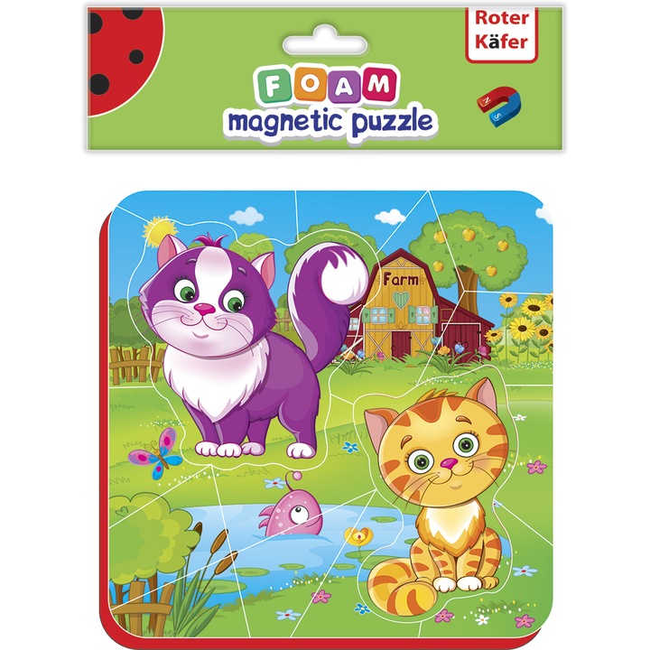 Puzzle magnetic Pisicute, Roter Kafer