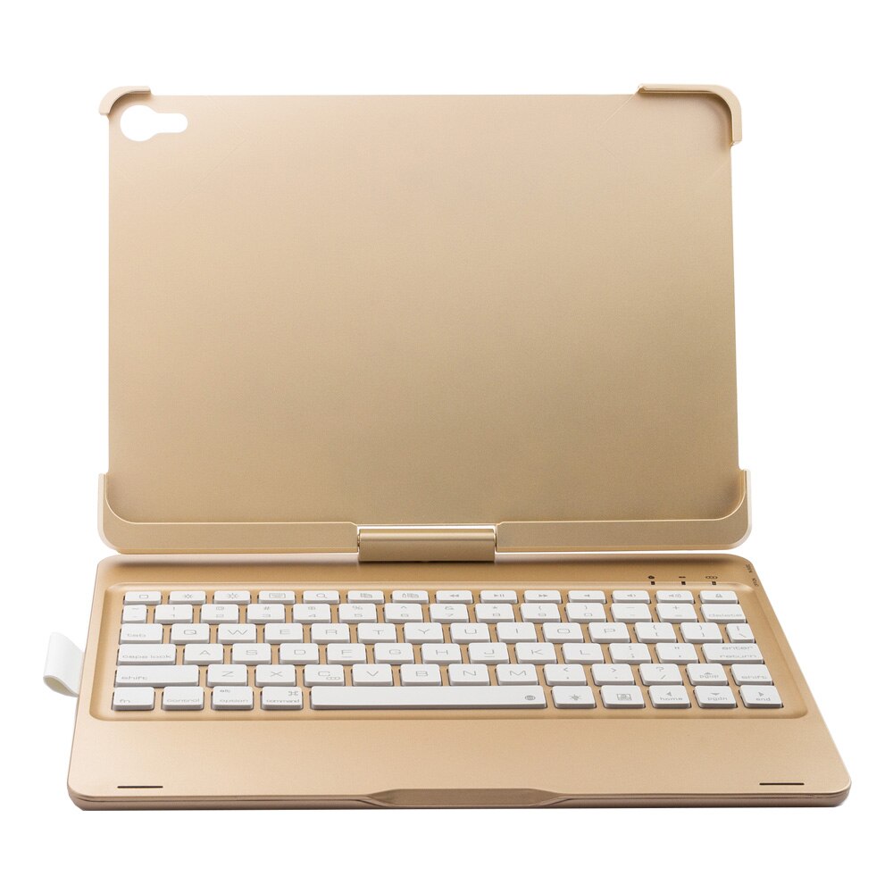 Husa carcasa HOPE R cu tastatura LED rotativa Bluetooth Wireless si suport TouchPen pentru Ipad Pro 11, aurie