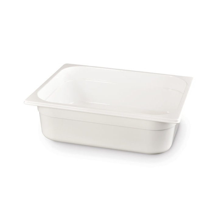 GN Hőálló edény 1/2 - PC Fehér - Fehér - 6.5 L - 325x265x100 mm