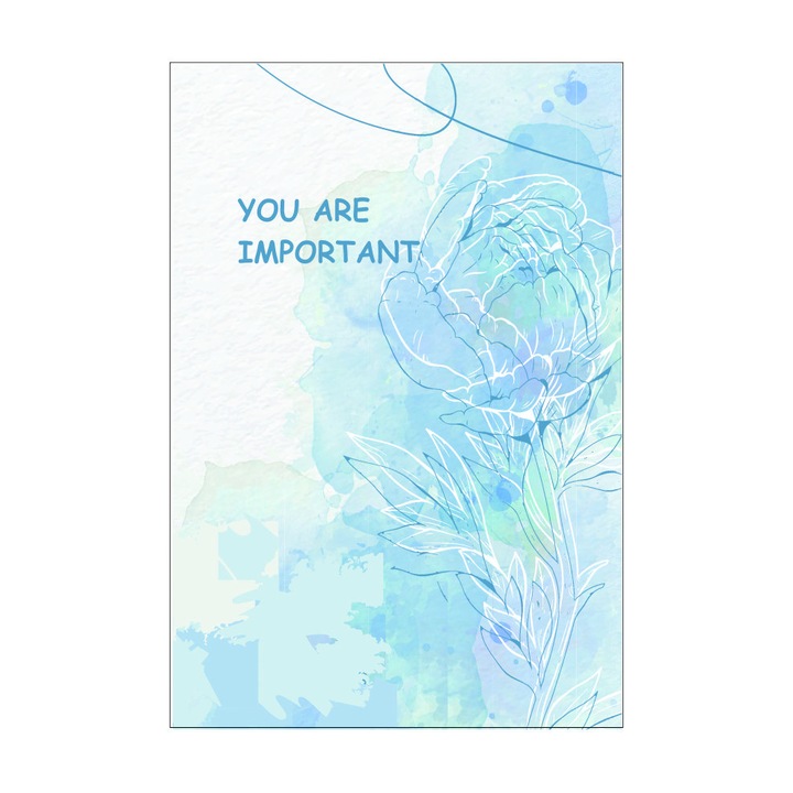 Caiet tip Bullet Journal "You are important", A5,puncte interior, PaperYork, 38 file