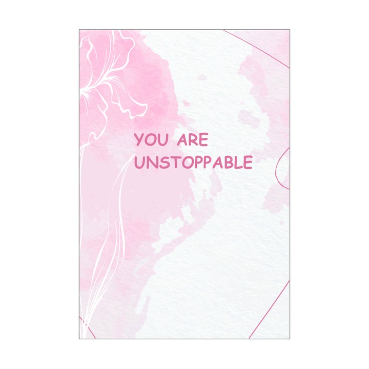 Caiet tip Bullet Journal "You are unstoppable", A5,puncte interior, PaperYork, 38 file