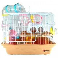 Cusca pentru hamsteri, cu tubulatura, 31x23x28 cm