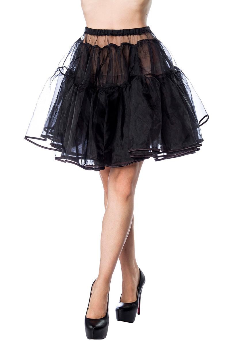 Fusta Jupa Tul, Negru, Belsira, S-M