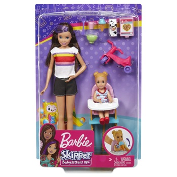 Set de joaca Barbie - Skipper, Mamica si bebelusul