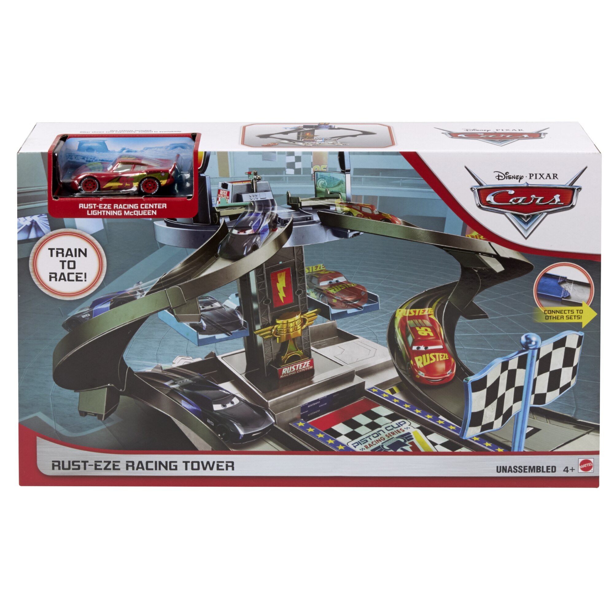 Set de joaca Disney Cars - Turnul de curse Rusteze