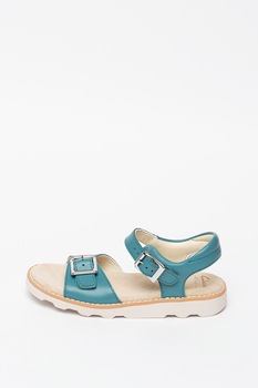 Clarks, Sandale de piele Crown Bloom, Verde persan, 32 EU Clarks, Sandale de piele Crown Bloom, Verde persan, 32 EU