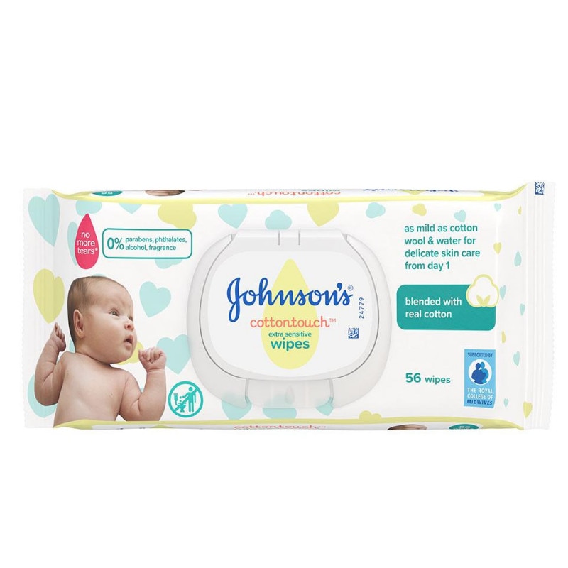Servetele umede Johnson's Baby Cotton Touch 56 buc