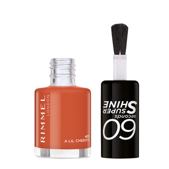 Lac de unghii Rimmel 60 Seconds Super Shine 411 A Lil Cheeky, 8 ml Lac de unghii Rimmel 60 Seconds Super Shine 411 A Lil Cheeky, 8 ml