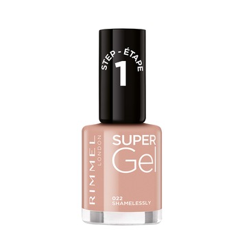 Lac de unghii Rimmel Super Gel 022 Shamelessly, 12 ml Lac de unghii Rimmel Super Gel 022 Shamelessly, 12 ml