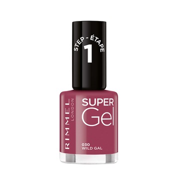 Lac de unghii Rimmel Super Gel 030 Wild Gal, 12 ml Lac de unghii Rimmel Super Gel 030 Wild Gal, 12 ml