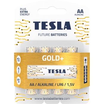 Baterii Tesla AA Alcaline GOLD+, 4 buc