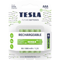 Acumulatori Tesla AAA RECHARGEABLE+, 800mAh, 4 buc