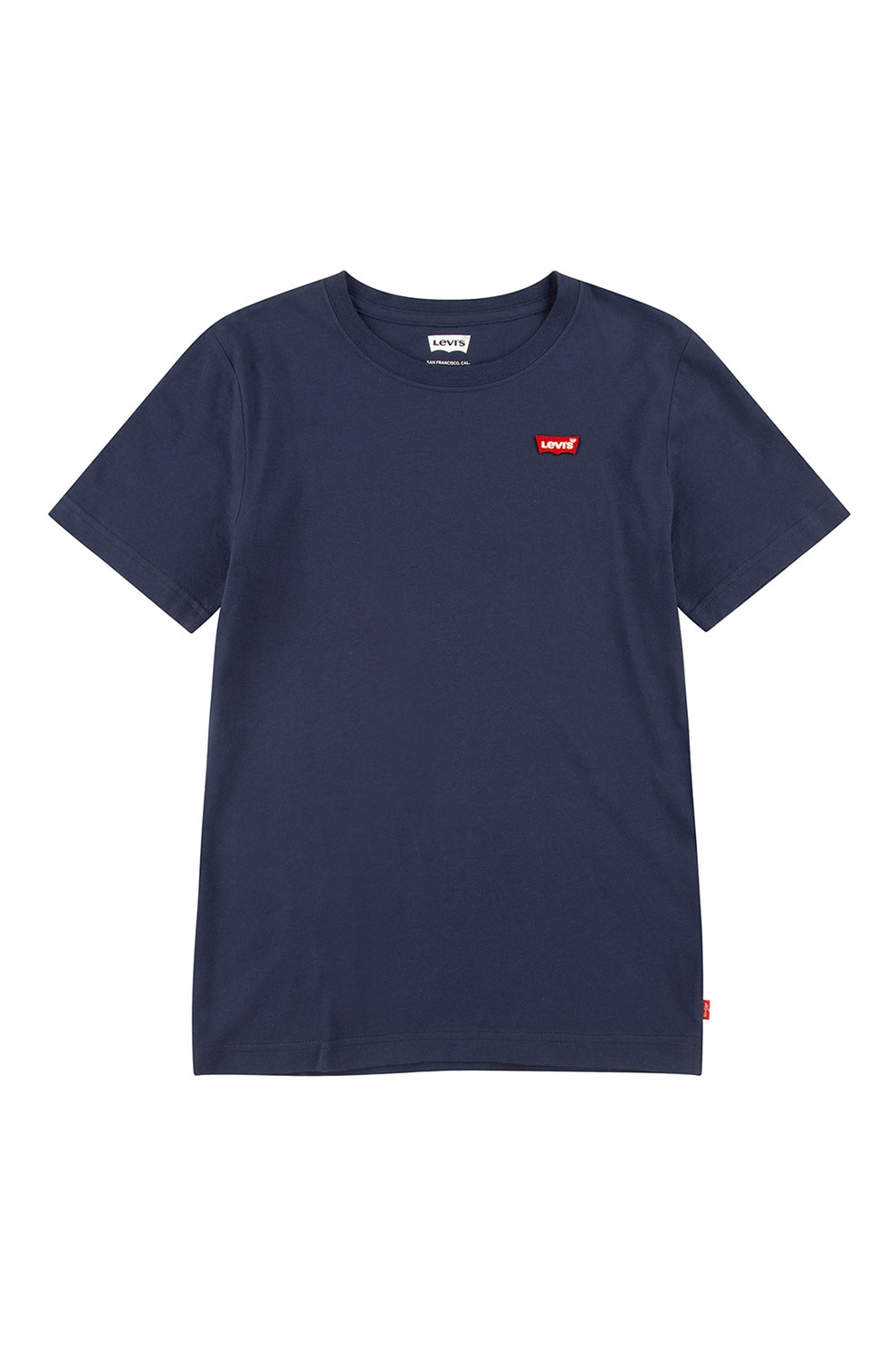 Levi's, Tricou din bumbac cu detaliu logo, Rosu, Alb, Bleumarin, 152 CM
