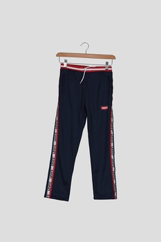 Levi's Kids, Pantaloni sport cu garnituri contrastante, Albastru inchis/Rosu, 176 CM Levi's Kids, Pantaloni sport cu garnituri contrastante, Albastru inchis/Rosu, 176 CM