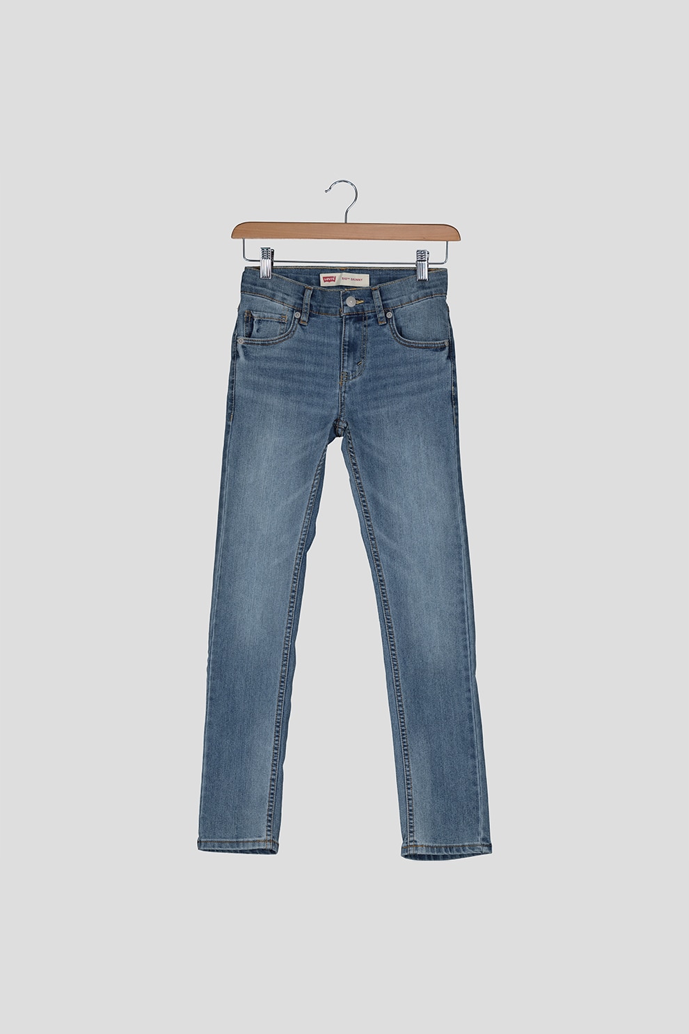 Levi's Kids, Blugi skinny 510, Albastru deschis, Bleumarin, 176 CM