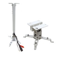 Suport Videoproiector de tavan Blackmount EATV2ALB, reglabil, alb