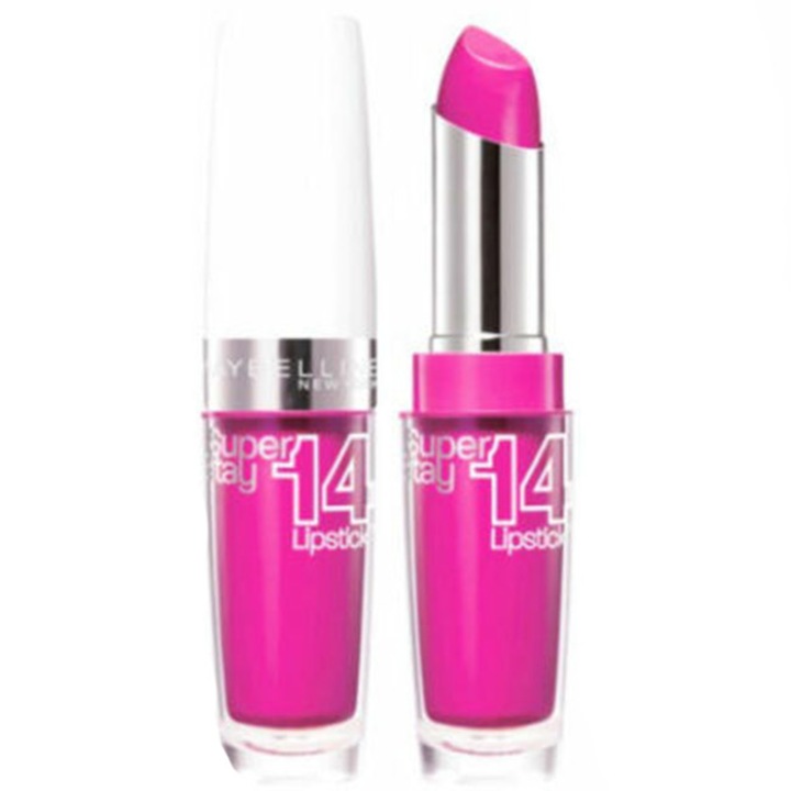 Ruj de lunga durata MAYBELLINE Super Stay 14HR Megawatt, Culoare: 120 Neon Pink