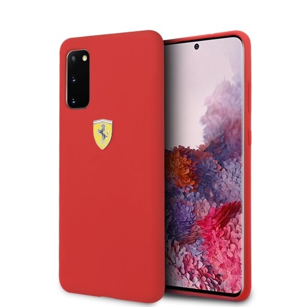 Husa Samsung S20 Ferrari Silicone Red