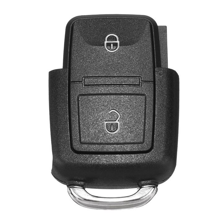 Techstar Autó kulcstok, 2 + 1 gombos, Volkswagen Passat, Polo, Golf, Touran