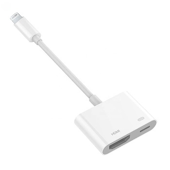Adaptor Multiport 2 in 1 Lightning la HDMI TD-APL01, Alb Adaptor Multiport 2 in 1 Lightning la HDMI TD-APL01, Alb