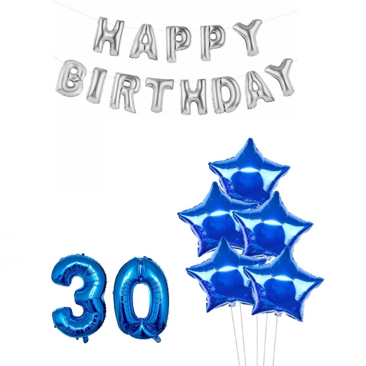 Комплект балони за 30 години юбилей, време е за парти