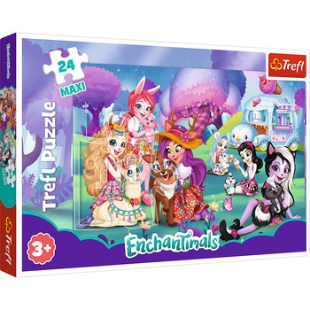 Puzzle Trefl Maxi, Familia Enchantimals, 24 piese Puzzle Trefl Maxi, Familia Enchantimals, 24 piese