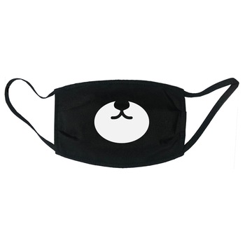 Masca personalizata reutilizabila, pentru copii 9-12 ani, din material textil, cu imprimeu ”Panda” , neagra Masca personalizata reutilizabila, pentru copii 9-12 ani, din material textil, cu imprimeu ”Panda” , neagra