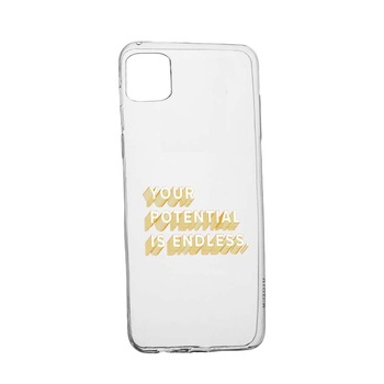 Husa cu mesaj Endless, pentru Huawei P40 Lite, rezistenta la uzura, anti-alunecare, din silicon Premium, 484 Husa cu mesaj Endless, pentru Huawei P40 Lite, rezistenta la uzura, anti-alunecare, din silicon Premium, 484