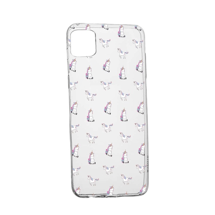 Husa Unicorn, pentru Apple iPhone 12, rezistenta la uzura, anti-alunecare, din silicon Premium, 522
