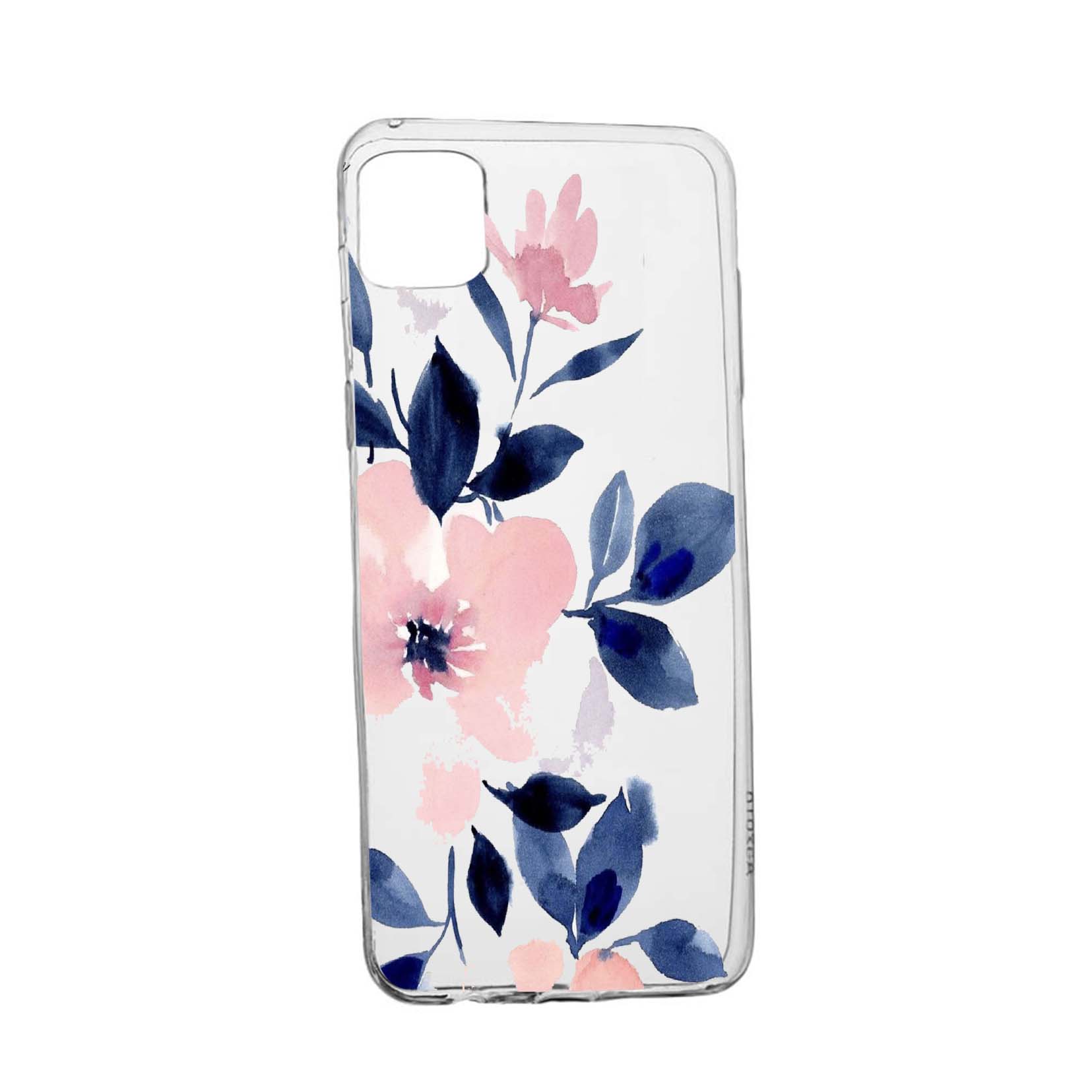 Husa Flori, culorile de pastel, pentru Apple iPhone 12 Mini, rezistenta la uzura, anti-alunecare, din silicon Premium, 506