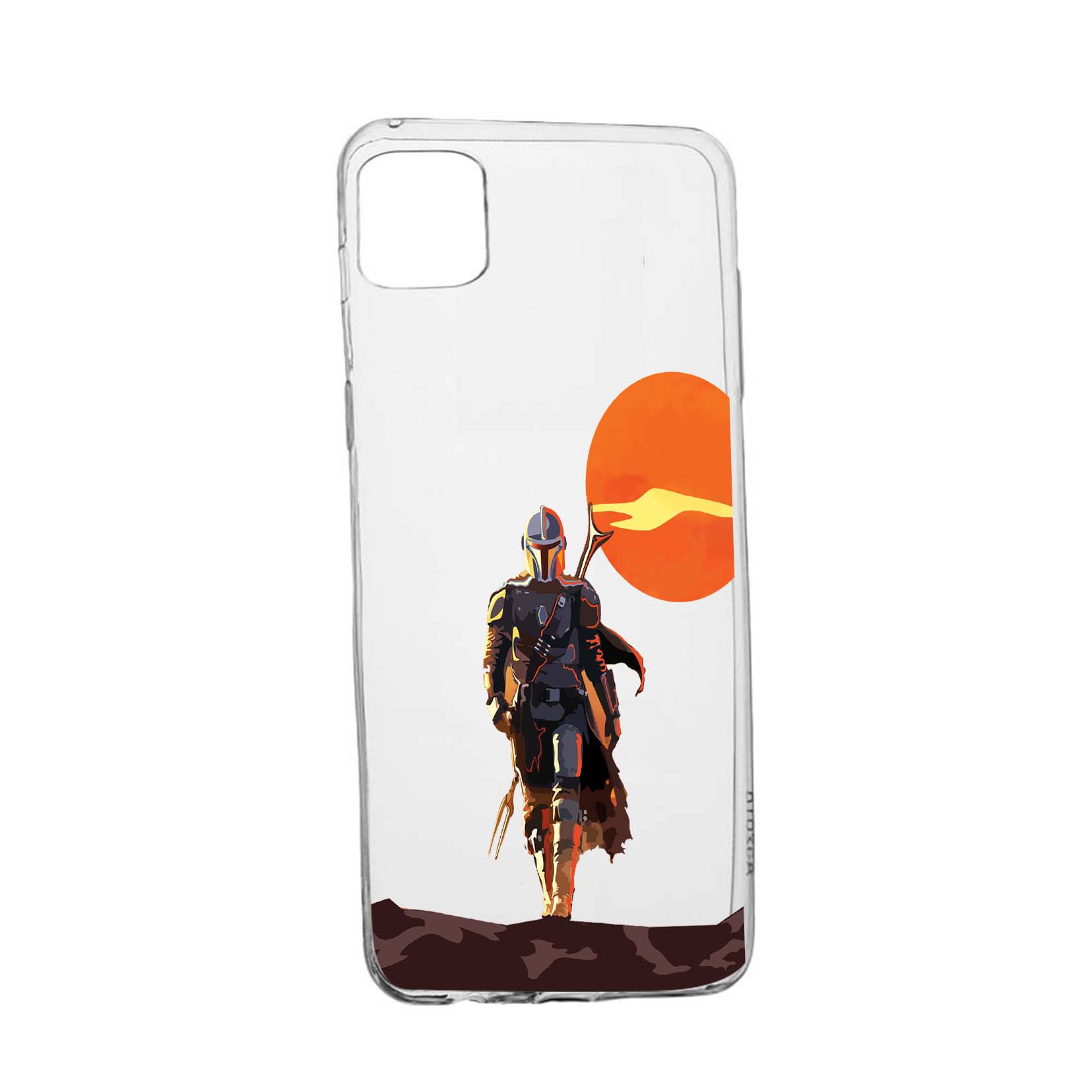 Husa Star Wars, The Mandalorian pentru Apple iPhone 12 Mini, rezistenta la uzura, anti-alunecare, din silicon Premium, 460