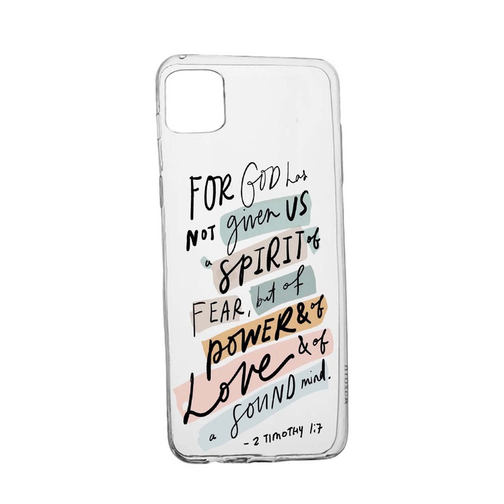 Husa cu mesaj Bible, pentru Apple iPhone 12 Pro, rezistenta la uzura, anti-alunecare, din silicon Premium, 481