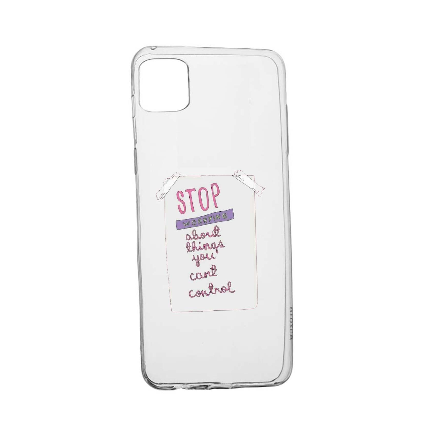 Husa Silicon Stop Worrying, Compatibila cu Xiaomi Poco C3, rezistenta la uzura, anti-alunecare, 492