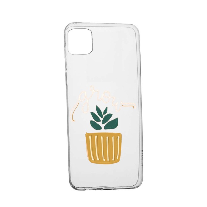 Husa Silicon Grow, Compatibila cu Apple iPhone 13 Pro Max, rezistenta la uzura, anti-alunecare, 490