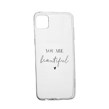 Husa cu mesaj You Are Beautiful, pentru Samsung Galaxy Note 10 Lite, rezistenta la uzura, anti-alunecare, din silicon Premium, 477 Husa cu mesaj You Are Beautiful, pentru Samsung Galaxy Note 10 Lite, rezistenta la uzura, anti-alunecare, din silicon Premium, 477