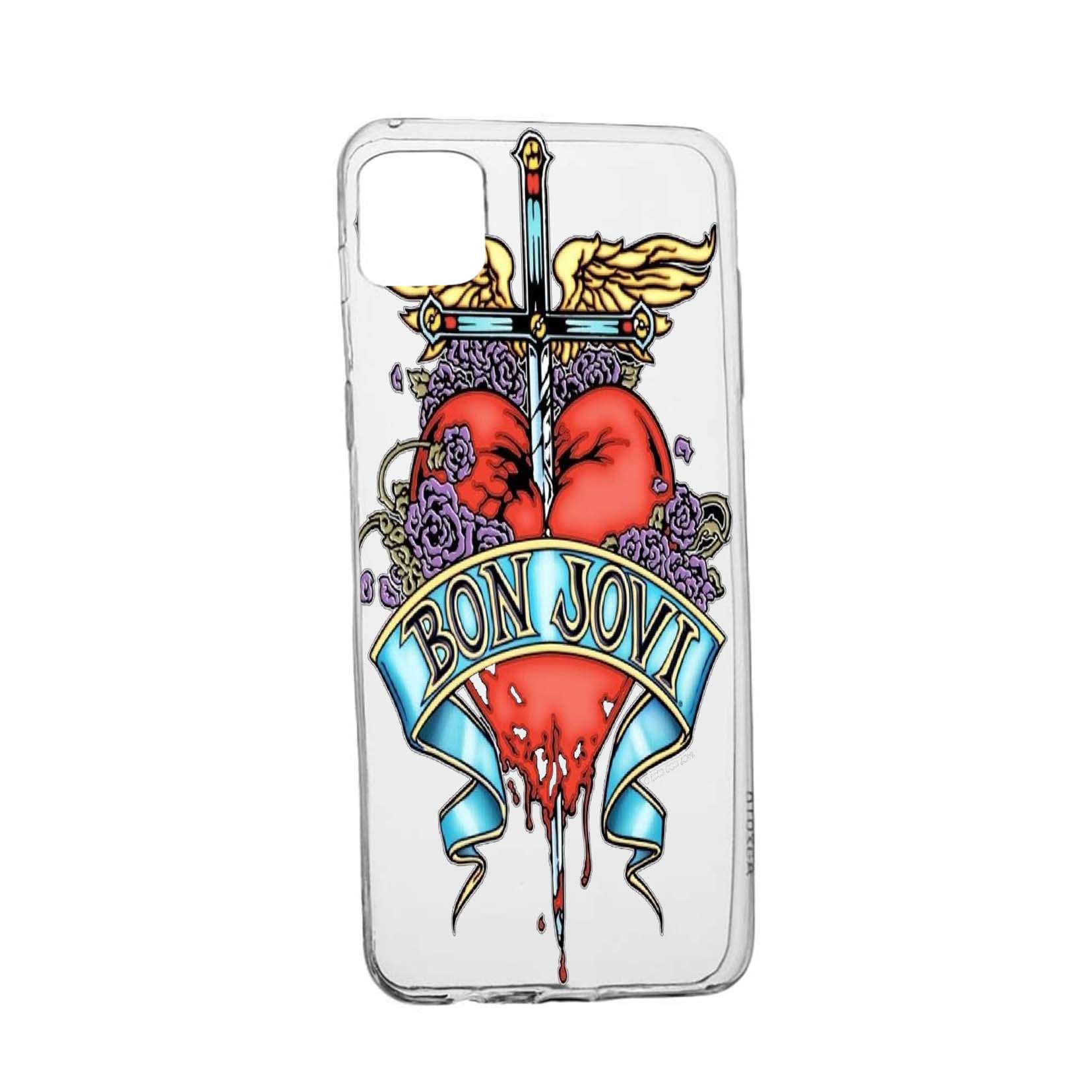 Husa Bon Jovi, pentru Huawei P40, rezistenta la uzura, anti-alunecare, din silicon Premium, 533