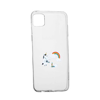 Husa Silicon Unicorn - Cloud, Compatibila cu Samsung Galaxy A12, rezistenta la uzura, anti-alunecare, 527 Husa Silicon Unicorn - Cloud, Compatibila cu Samsung Galaxy A12, rezistenta la uzura, anti-alunecare, 527