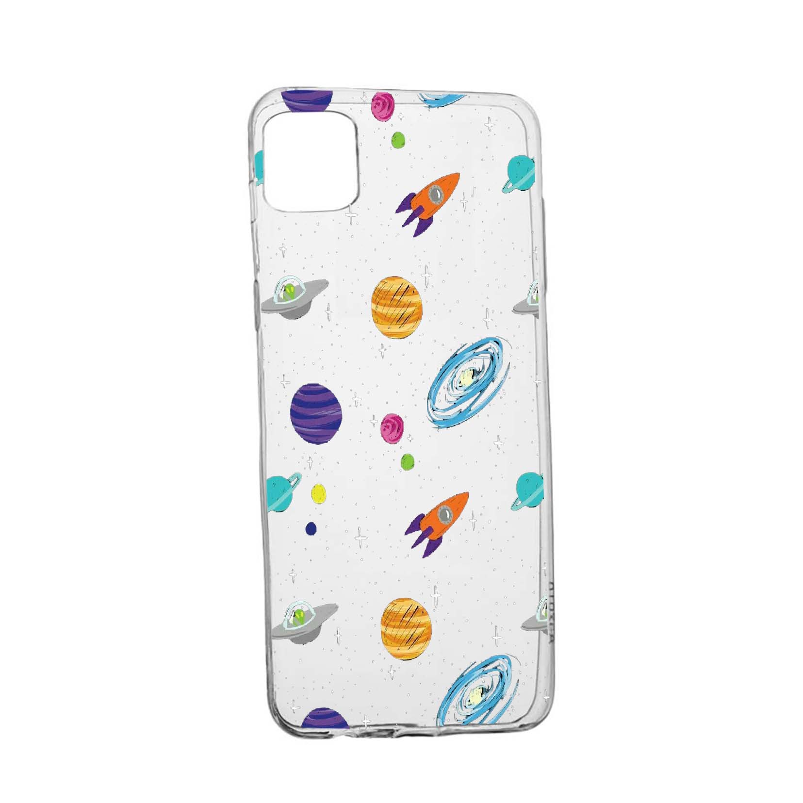 Husa Universe, Planeta, pentru Apple iPhone 12 Pro, rezistenta la uzura, anti-alunecare, din silicon Premium, 466