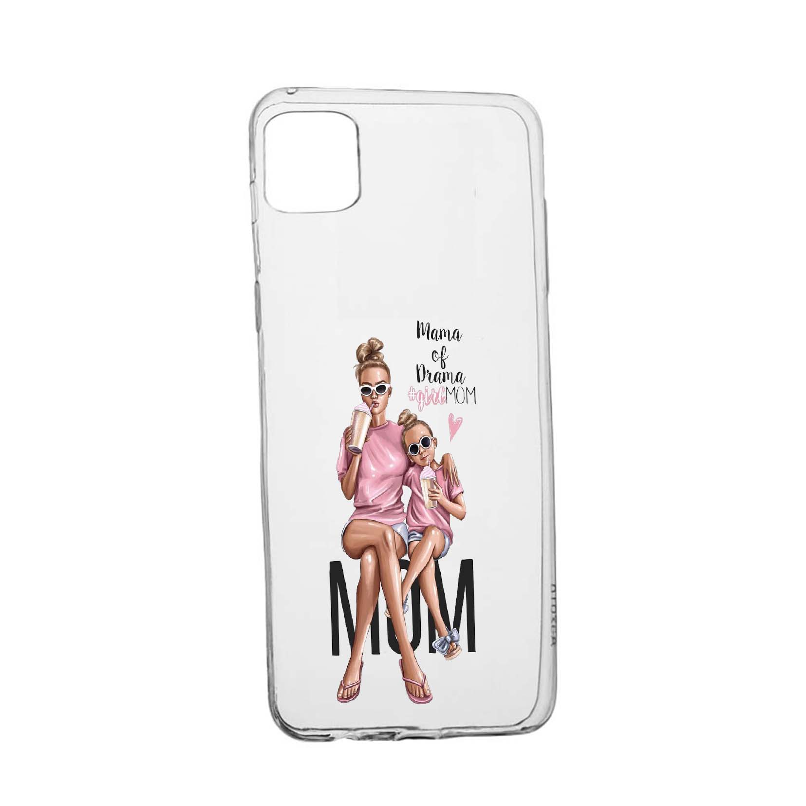 Husa Silicon Girl - Mom, Compatibila cu Apple iPhone 13 Pro Max, rezistenta la uzura, anti-alunecare, 558