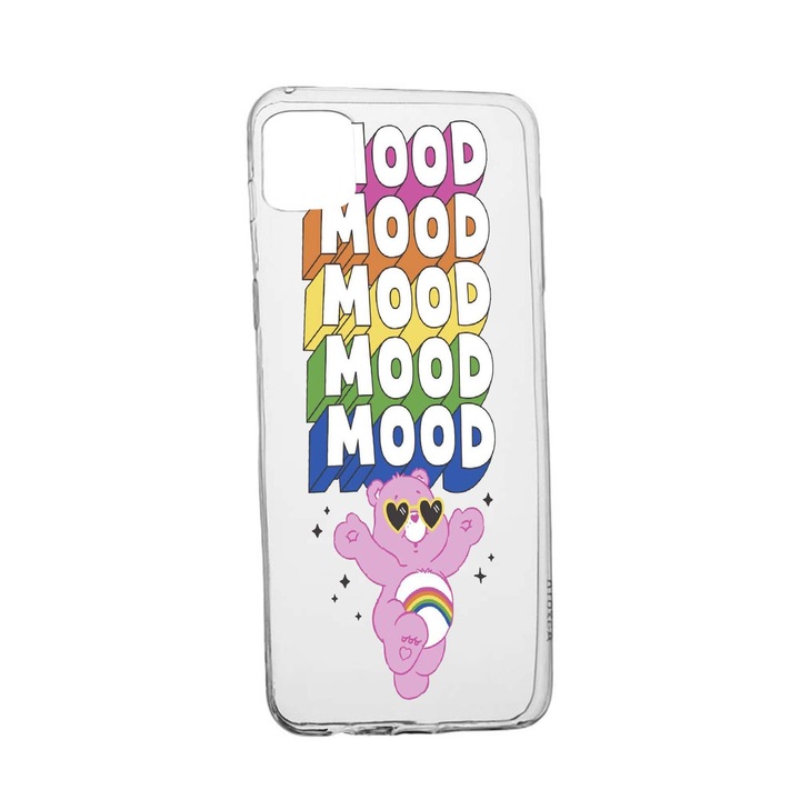 Husa Mood - Pink Bear, pentru Samsung Galaxy A41, rezistenta la uzura, anti-alunecare, din silicon Premium, 599
