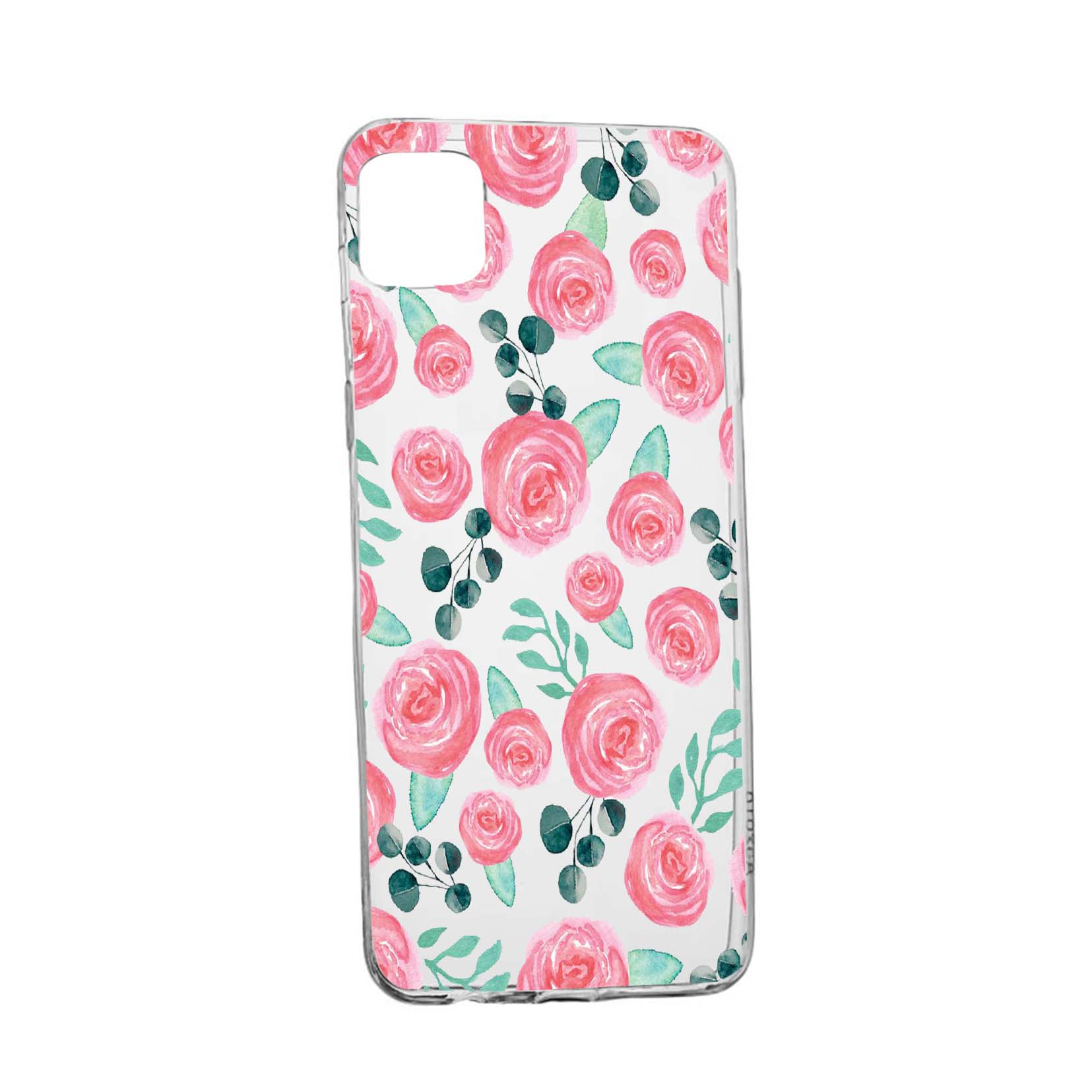Husa Rose Pattern, pentru Apple iPhone 12 Mini, rezistenta la uzura, anti-alunecare, din silicon Premium, 640