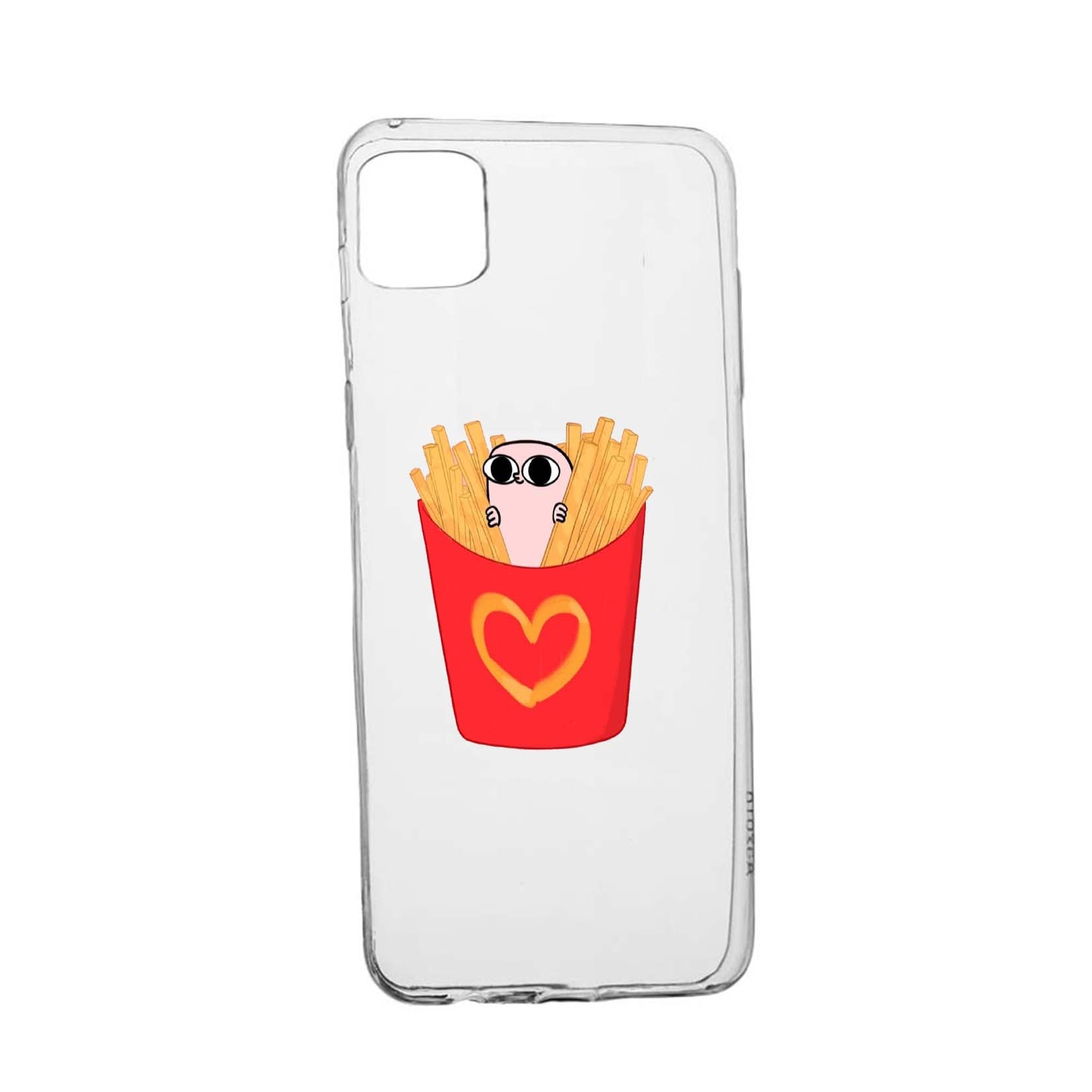 Husa Silicon I Love Chips, Compatibila cu Apple iPhone 13 Mini, rezistenta la uzura, anti-alunecare, 602