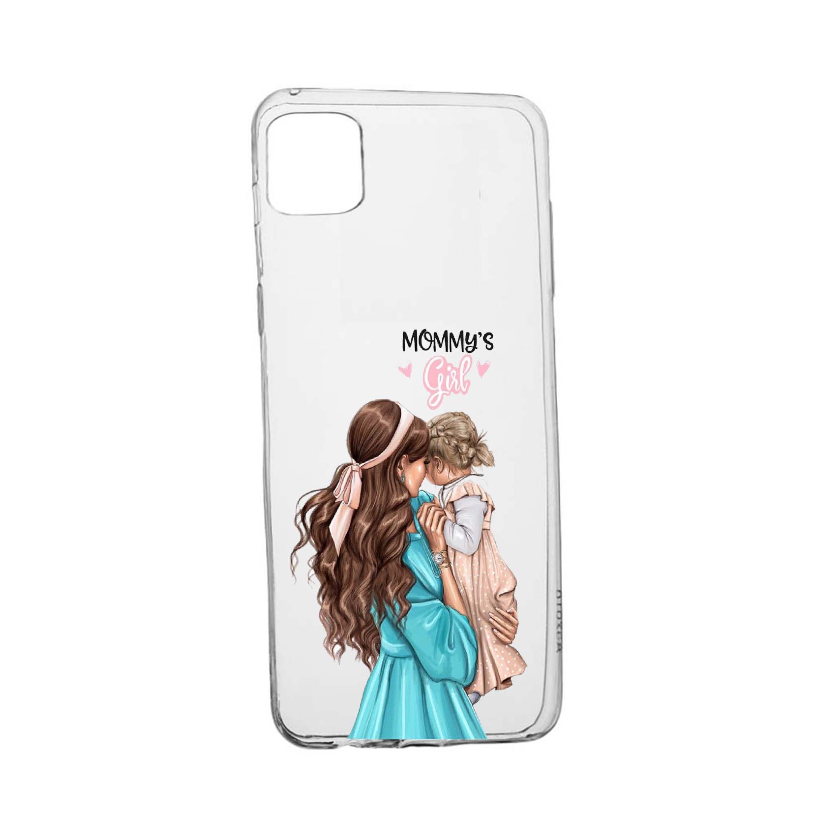 Husa Mommy's Girl, pentru Huawei P40 Pro, rezistenta la uzura, anti-alunecare, din silicon Premium, 555