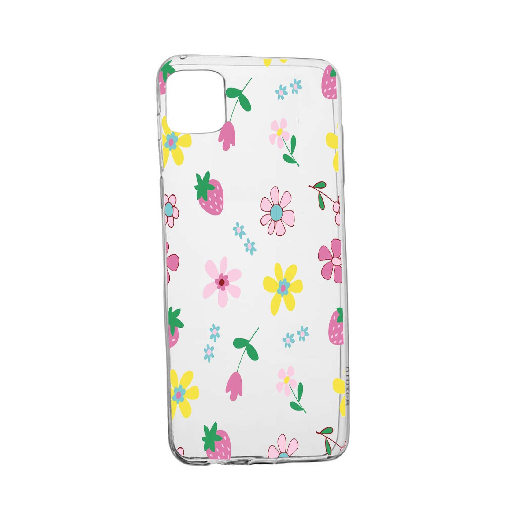 Husa Silicon Flowers, Compatibila cu Apple iPhone 13 Mini, rezistenta la uzura, anti-alunecare, 687